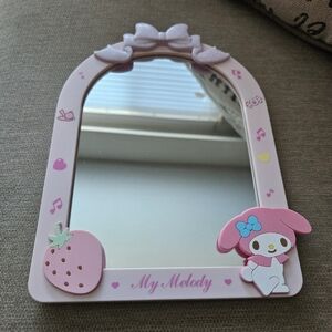 Sanrio My Melody Pink Kids Stand Frame Mirror
